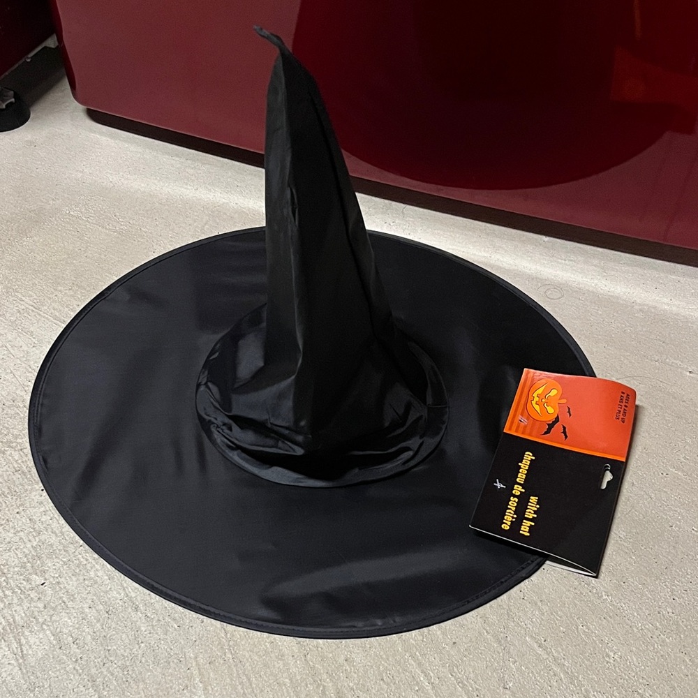 New Witch Hat Black Halloween Costume Accessory